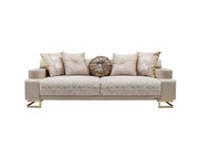 Monza Convertible Loveseat Cream in Cream - 101-MON-MON01-2