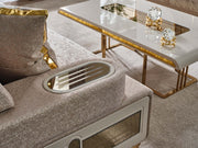 Monza Convertible Loveseat Cream in Cream - 101-MON-MON01-2
