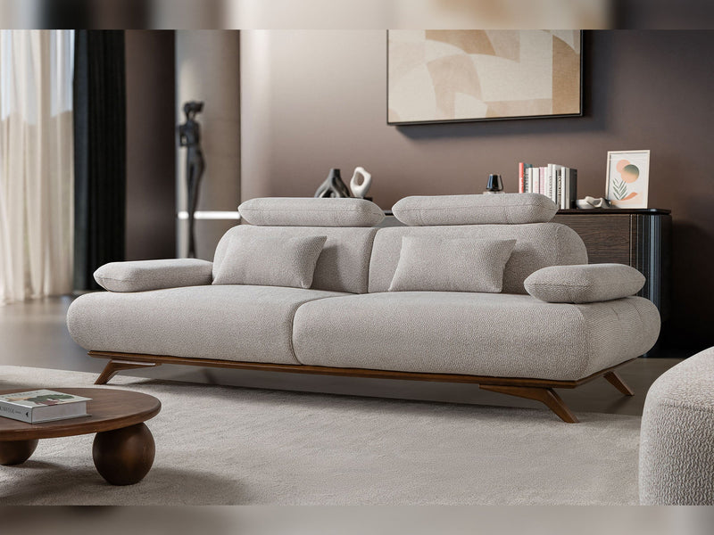 Monza Convertible Loveseat in Cream - 200-ST-MON-SOFT03-2