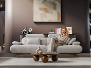 Monza Convertible Loveseat in Cream - 200-ST-MON-SOFT03-2