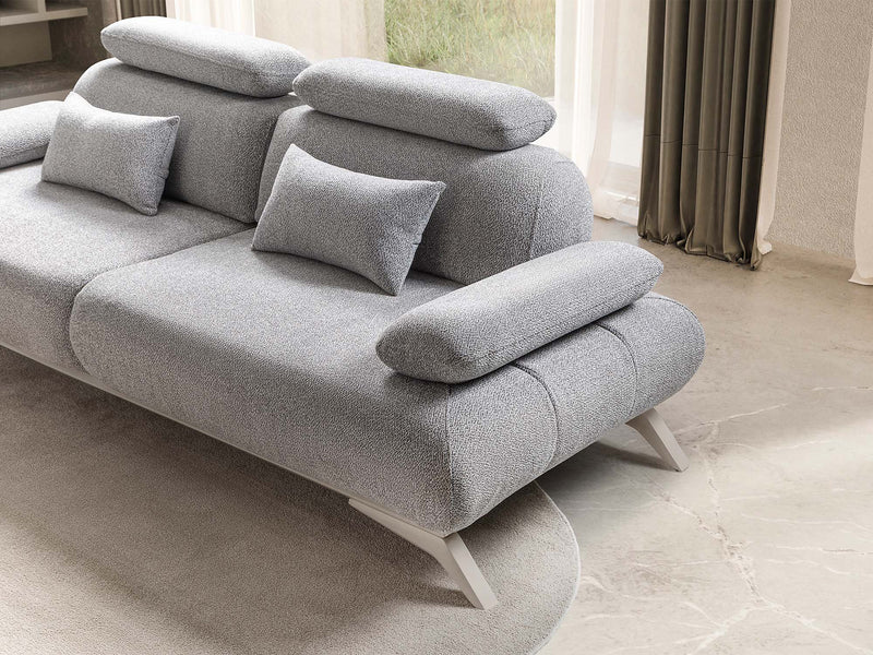 Monza Convertible Loveseat in Cream - 200-ST-MON-SOFT03-2