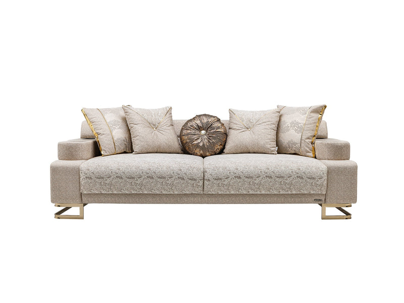 Monza Convertible Sofa Cream in Cream - 101-MON-MON01-3