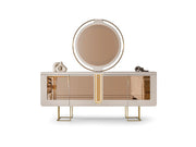Monza Diningroom (Consol With Mirror & Dining Table & 6 Dining Chair) - 115-MON-DT-6-SET