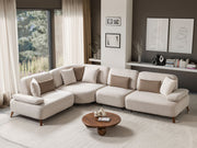 Moon Modular Sectional Sofa in Cream - 200-ST-MOO-CREMONA06-S