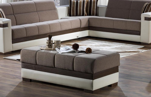 Moon Ottoman (Platin Mustard) - DMV FurnitureOttoman