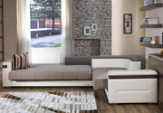 Moon Sectional (Platin Mustard) 4 Pieces - DMV FurnitureSleeper Sectional