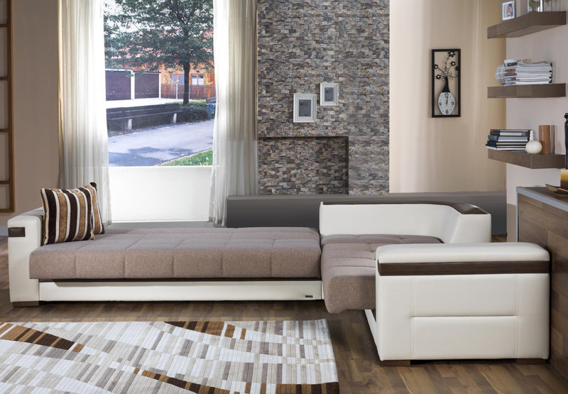 Moon Sectional (Platin Mustard) 4 Pieces - DMV FurnitureSleeper Sectional