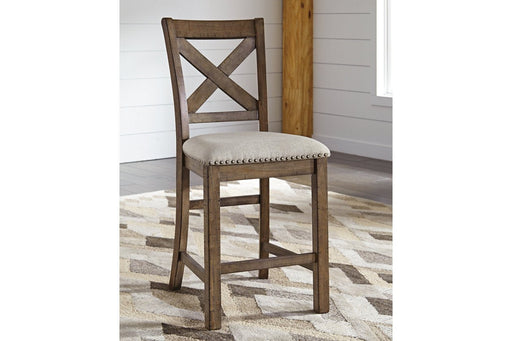 Moriville Beige Counter Height Bar Stool (Set of 2) - DMV FurnitureBarstool