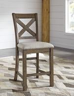 Moriville Beige Counter Height Bar Stool (Set of 2) - DMV FurnitureBarstool