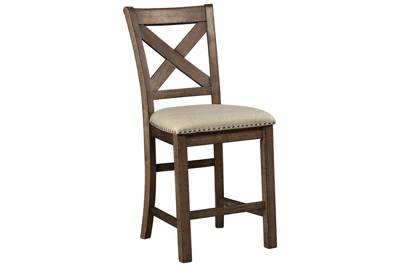 Moriville Beige Counter Height Bar Stool (Set of 2) - DMV FurnitureBarstool