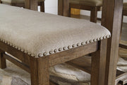 Moriville Beige Counter Height Dining Bench - DMV FurnitureAccent Bench