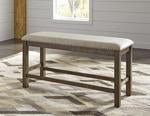 Moriville Beige Counter Height Dining Bench - DMV FurnitureAccent Bench