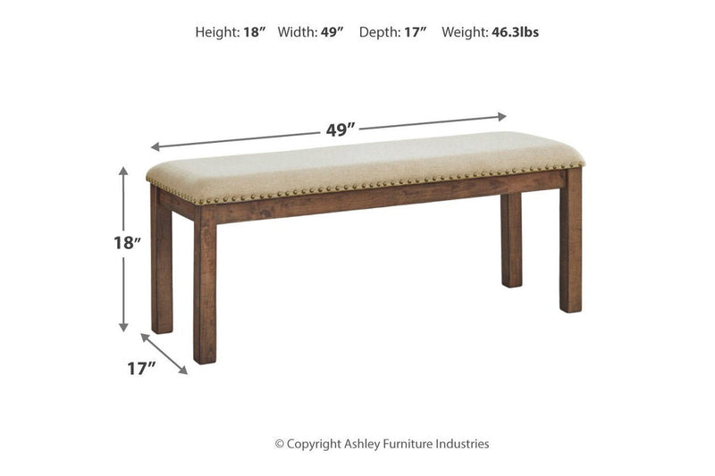 Moriville Beige Dining Table and 4 Chairs and Bench - DMV FurnitureDining Room Set