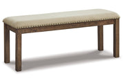 Moriville Beige Dining Table and 4 Chairs and Bench - DMV FurnitureDining Room Set