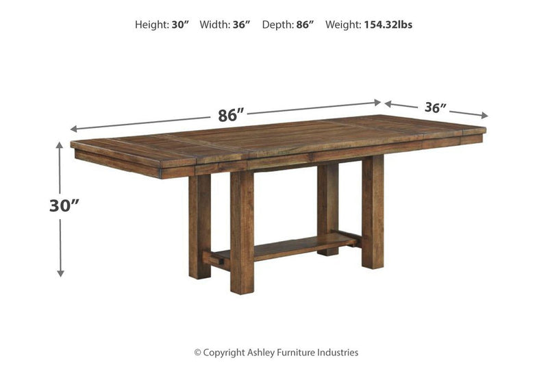 Moriville Beige Dining Table and 4 Chairs and Bench - DMV FurnitureDining Room Set