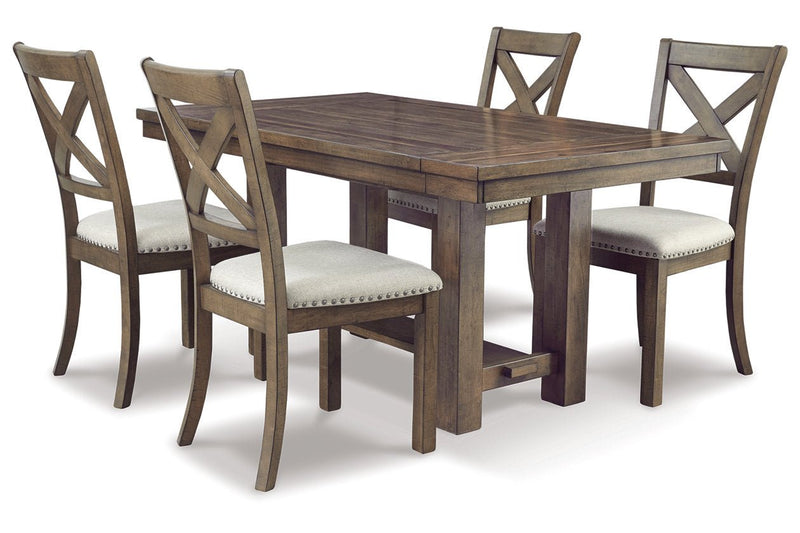 Moriville Beige Dining Table and 4 Chairs - DMV FurnitureDining Room Set
