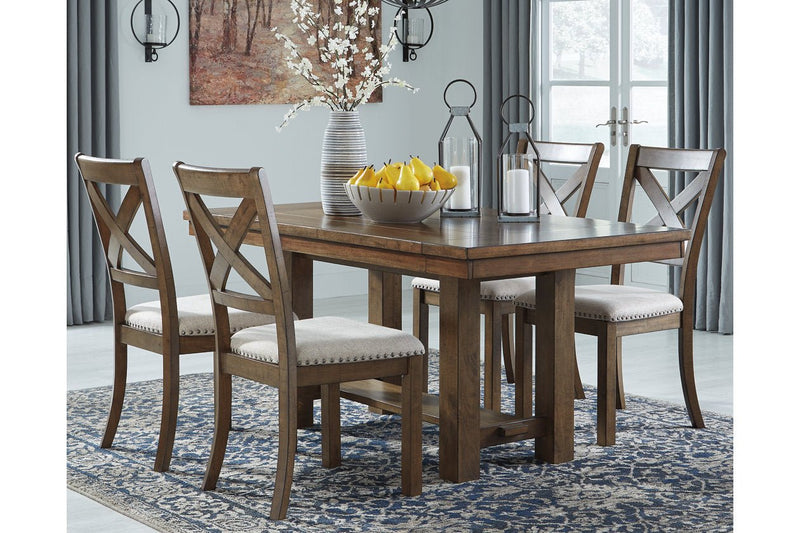 Moriville Beige Dining Table and 4 Chairs - DMV FurnitureDining Room Set
