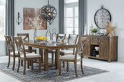 Moriville Beige Dining Table and 6 Chairs - DMV FurnitureDining Room Set