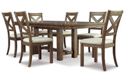 Moriville Beige Dining Table and 6 Chairs - DMV FurnitureDining Room Set