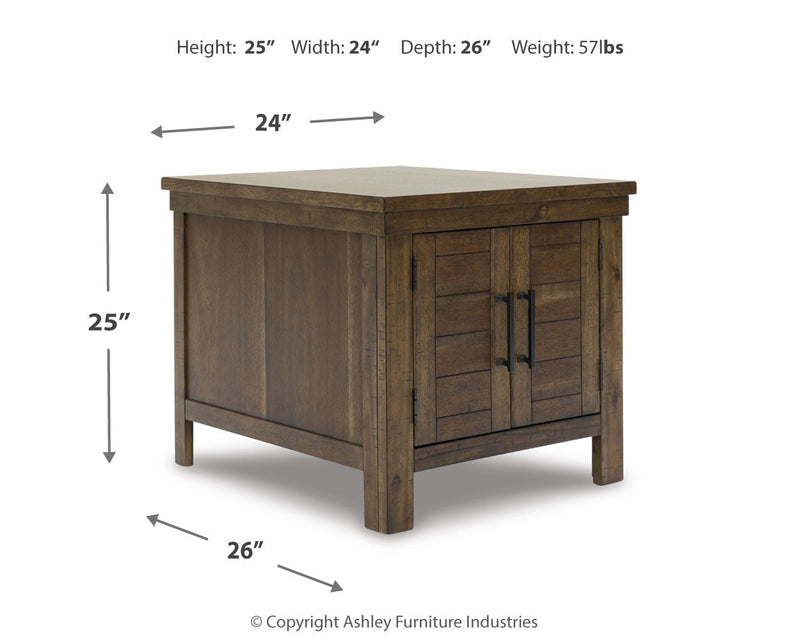Moriville Coffee Table with 1 End Table in Grayish Brown - PKG015589