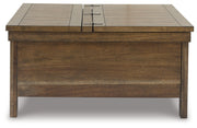 Moriville Coffee Table with 1 End Table in Grayish Brown - PKG015589
