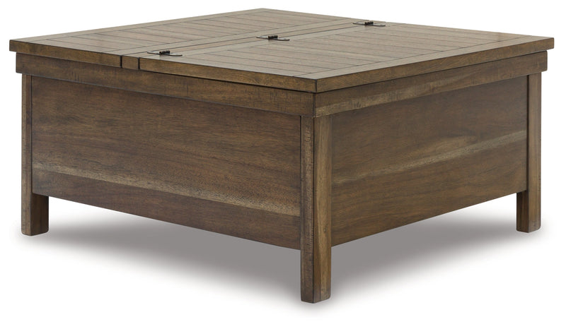 Moriville Coffee Table with 1 End Table in Grayish Brown - PKG015591
