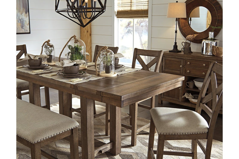 Moriville Grayish Brown Counter Height Dining Extension Table - DMV FurnitureCounter Height Table