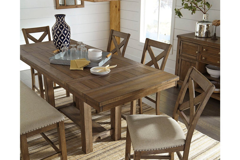 Moriville Grayish Brown Counter Height Dining Extension Table - DMV FurnitureCounter Height Table