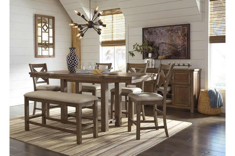 Moriville Grayish Brown Counter Height Dining Extension Table - DMV FurnitureCounter Height Table