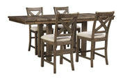 Moriville Grayish Brown Counter Height Set - DMV FurnitureCounter Height Set