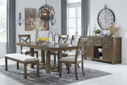 Moriville Grayish Brown Dining Room Set - DMV FurnitureDining Room Set