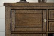 Moriville Grayish Brown Dining Server - DMV FurnitureCabinet