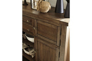 Moriville Grayish Brown Dining Server - DMV FurnitureCabinet