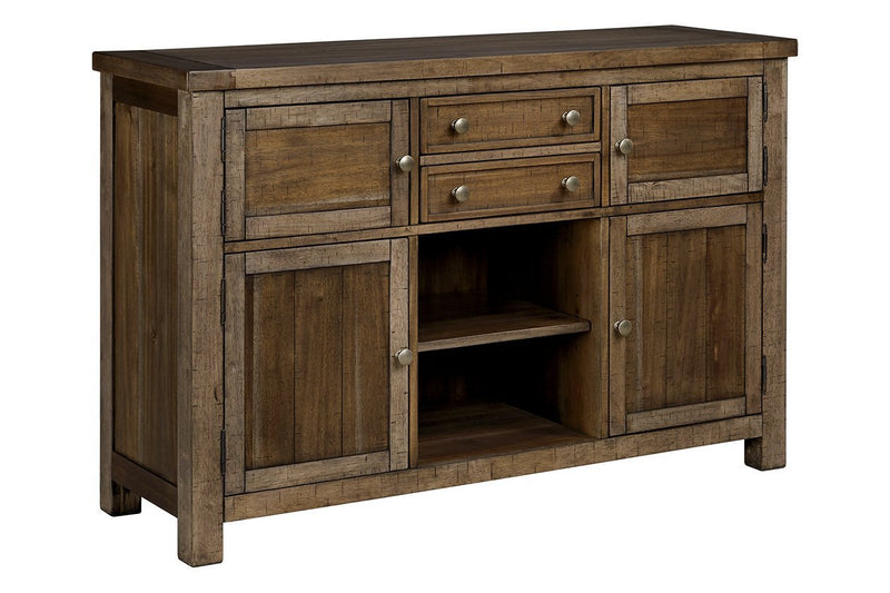 Moriville Grayish Brown Dining Server - DMV FurnitureCabinet