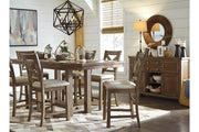 Moriville Grayish Brown Dining Server - DMV FurnitureCabinet