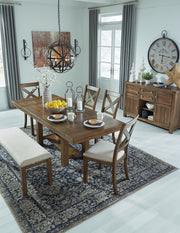 Moriville Grayish Brown Extendable Dining Set - DMV FurnitureDining Room Set