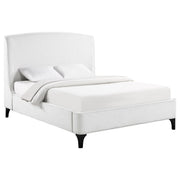 Mosby Upholstered Eastern King Wingback Bed Snow - 306020KE