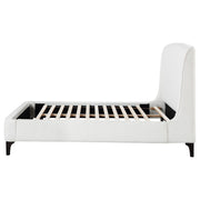 Mosby Upholstered Queen Wingback Bed Snow - 306020Q