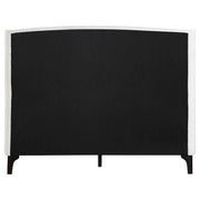Mosby Upholstered Queen Wingback Bed Snow - 306020Q