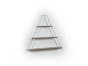 Moset Triangle Shelf in Walnut-Chrome - 760-MOS-MT191001