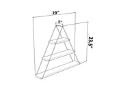 Moset Triangle Shelf in Walnut-Chrome - 760-MOS-MT191001