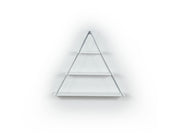 Moset Triangle Shelf in Walnut-Chrome - 760-MOS-MT191001