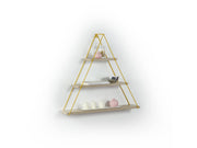 Moset Triangle Shelf in Walnut-Chrome - 760-MOS-MT191001