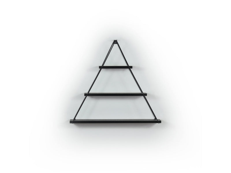 Moset Triangle Shelf in White-Chrome - 760-MOS-MT191003