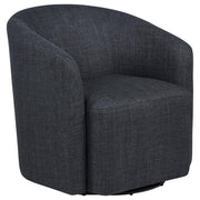 Mossbrook Fabric Upholstered Swivel Accent Chair Anthracite - 903223
