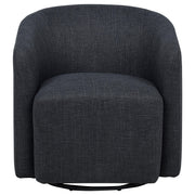 Mossbrook Fabric Upholstered Swivel Accent Chair Anthracite - 903223