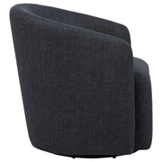 Mossbrook Fabric Upholstered Swivel Accent Chair Anthracite - 903223
