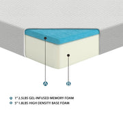 MT-G06F 6" Full Gel-Infused Memory Foam Mattress - MT-G06F