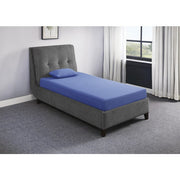 MT-PG07BLT 7" Blue Twin Gel-Infused Memory Foam Mattress and Pillow Set - MT-PG07BLT