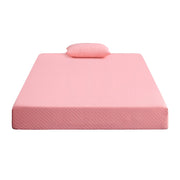 MT-PG07PKF 7" Pink Full Gel-Infused Memory Foam Mattress and Pillow Set - MT-PG07PKF